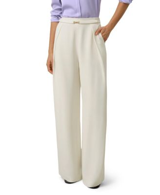  Heavy-Weight Silk Crepe Wide-Leg Pant