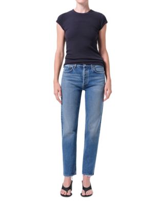 Romney Mid Rise Vintage Straight Jeans in Bounty