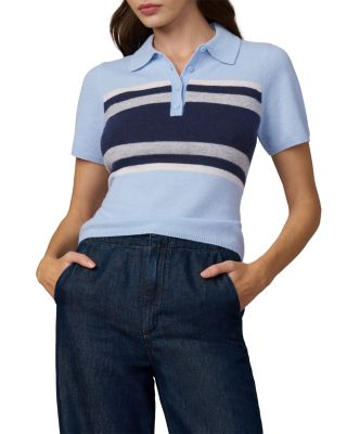 The Cashmere Short Sleeve Rugby Polo Sweater