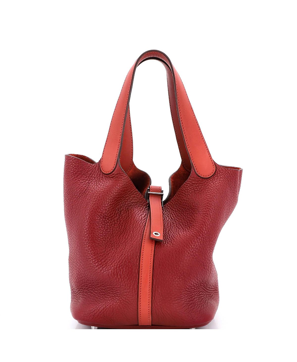 Pre-Owned HERMES Mm Picotin Lock Bag Bicolor Clemence