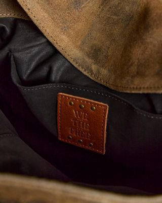 WTF Austin Small Nubuck Leather Shoulder Bag