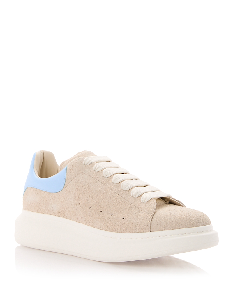 McQueen Men's Brushed Suede Oversized Sneakers