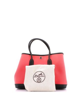 30 Garden Party Tote Toile and Leather