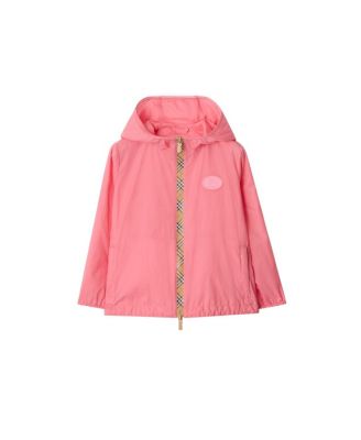 Girls' Checker-tape Nylon Hooded Jacket - Little Kid, Big Kid
