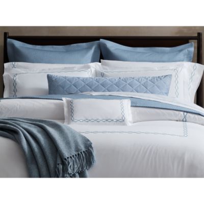 Brando Embroidered Percale Bedding Collection - Exclusive