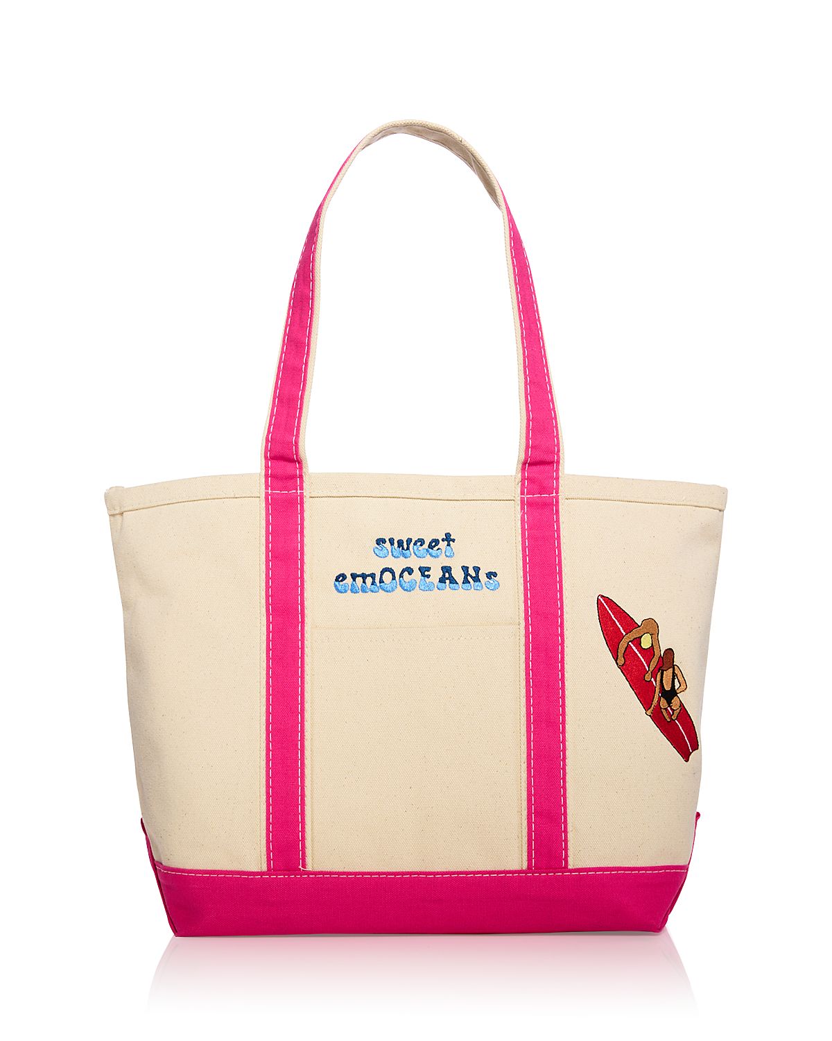 C. Bonz Surf Sweet Emoceans Large Canvas Tote Bag