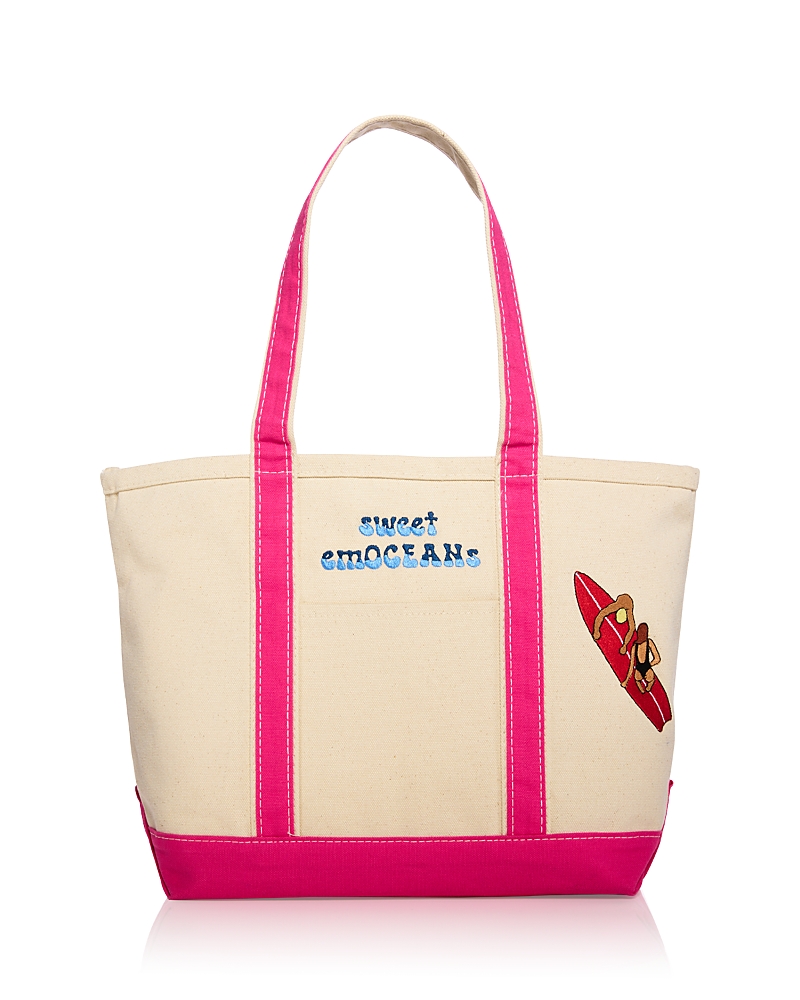 C. Bonz Surf Sweet Emoceans Large Canvas Tote Bag