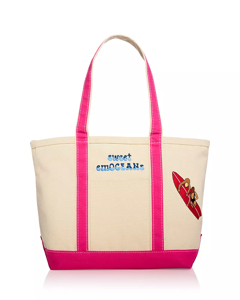 C. Bonz Surf Sweet Emoceans Large Canvas Tote Bag