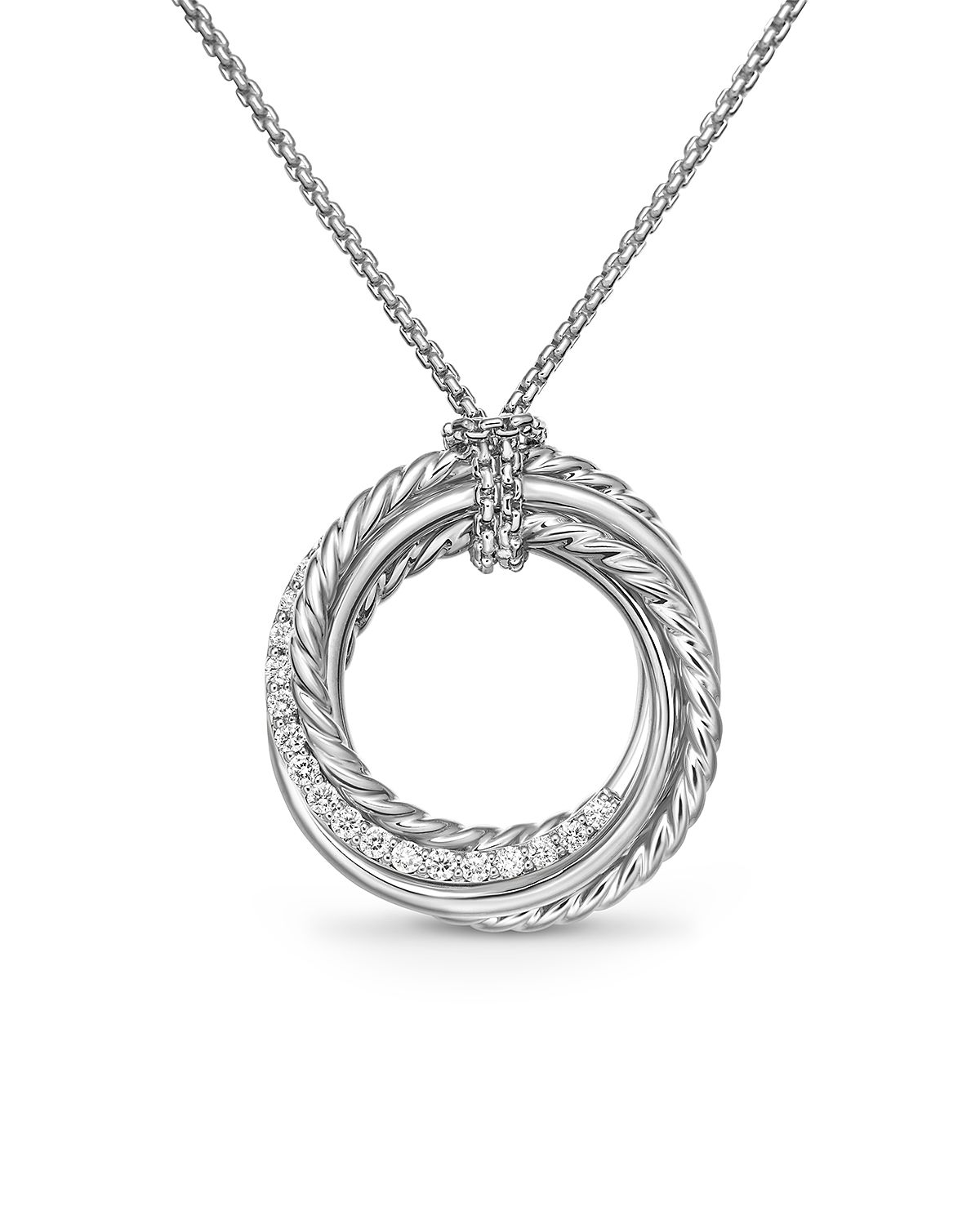 Crossover Pendant Necklace