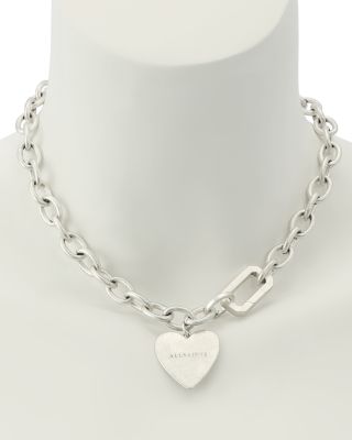 Lia Heart Charm Chunky Necklace, 17"