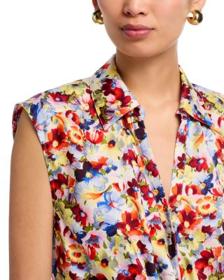 Wildflower Bunch Sleeveless Marianna Top