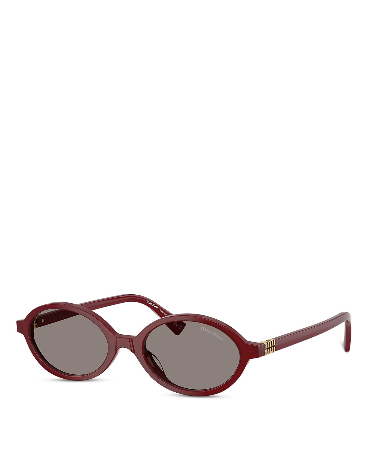 Miu Miu Oval Sunglasses, 50mm