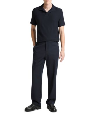 Macro Honeycomb Cabana Johnny Collar Shirt