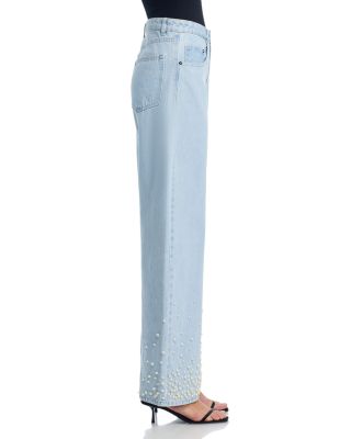 Pearl High Rise Wide Leg Jeans in Sulphur Spring