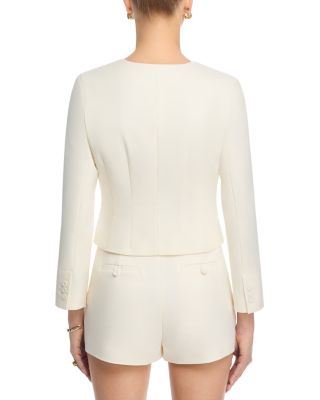 Halsey Twill Tailored Cropped Jacket
