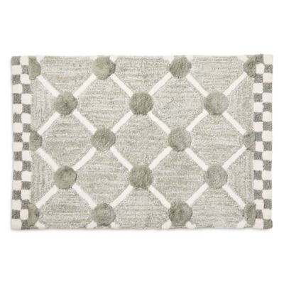 Lattice & Dot Bath Rug