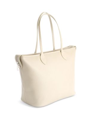 East West Leather Tote with Wristlet