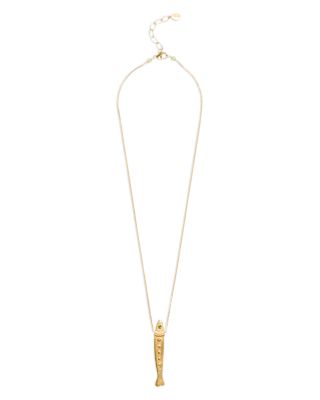 Peridot Fish Pendant Necklace, 19-21"