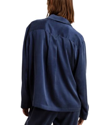 Silk Long Sleeve Pant Set