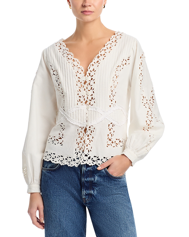Sea Sofia Emb Long Sleeve Blouse