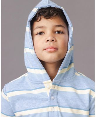 Boys' Organic French Terry Henley Hoodie - Little Kid