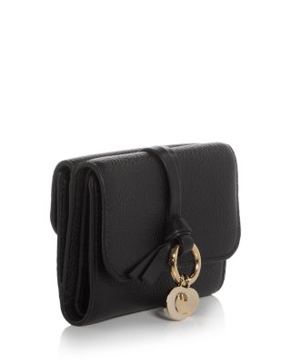 Alphabet Leather Trifold Wallet