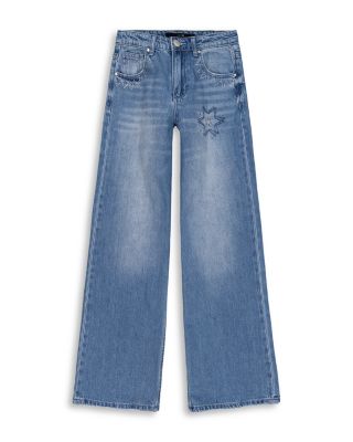 Girls' Kate Baggy Fit Star Embroidery Rhinestone Embellished Jeans - Big Kid