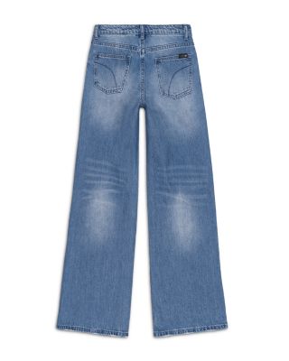 Girls' Kate Baggy Fit Star Embroidery Rhinestone Embellished Jeans - Big Kid