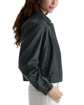 Lincoln Leather Bomber Jacket
