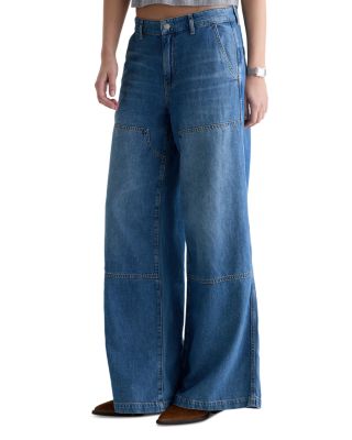 Stella Low Slung Palazzo Jeans in Galaxy