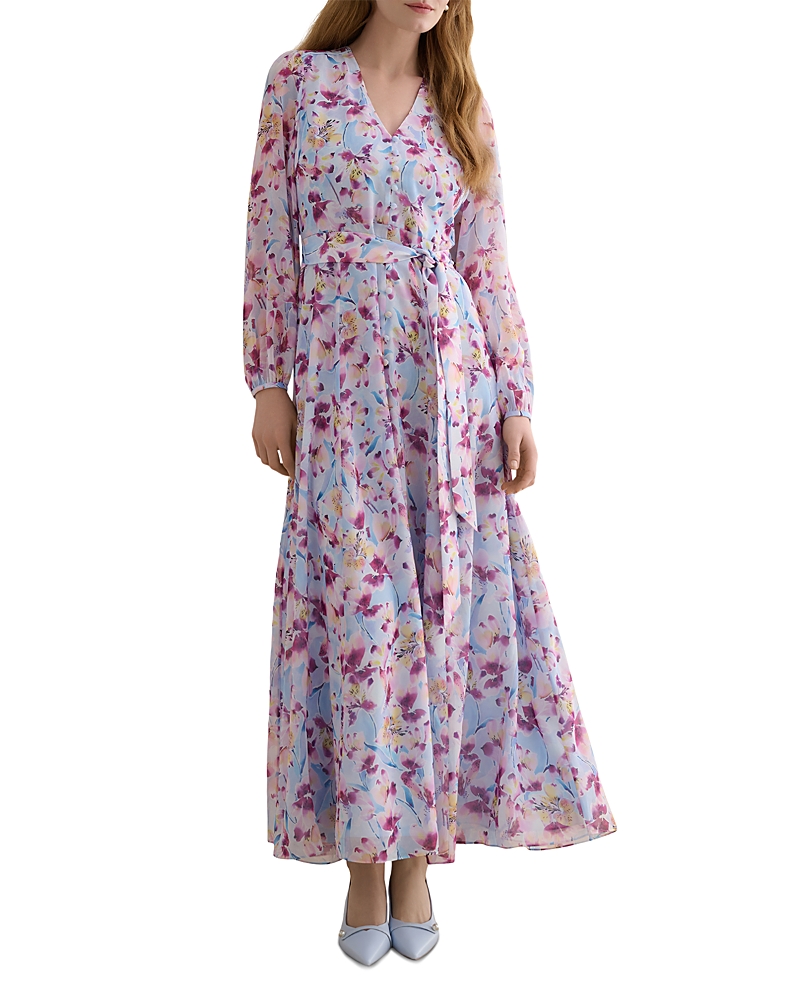 Hobbs London Petites Thea Tie Waist Maxi Dress
