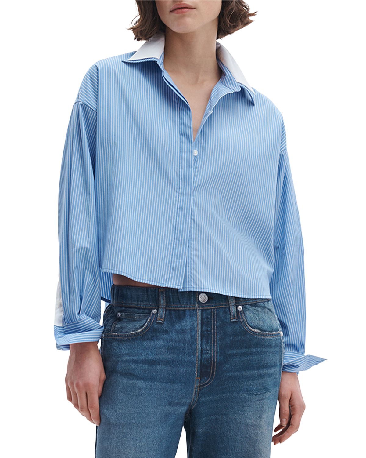 rag & bone Marin Stripe Layered Shirt