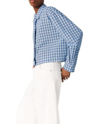 Rhinestone Shirt with Removable Tie