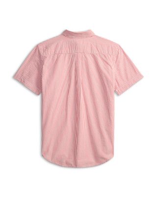 Boys' Striped Cotton Seersucker Shirt - Big Kid