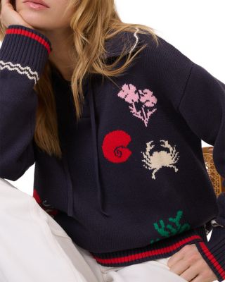 Seascape Motif Sweater