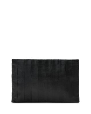 Bettina Small Panel Leather Clutch