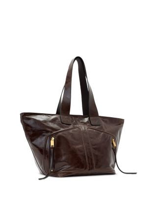Jean Rey Large Leather Tote Bag