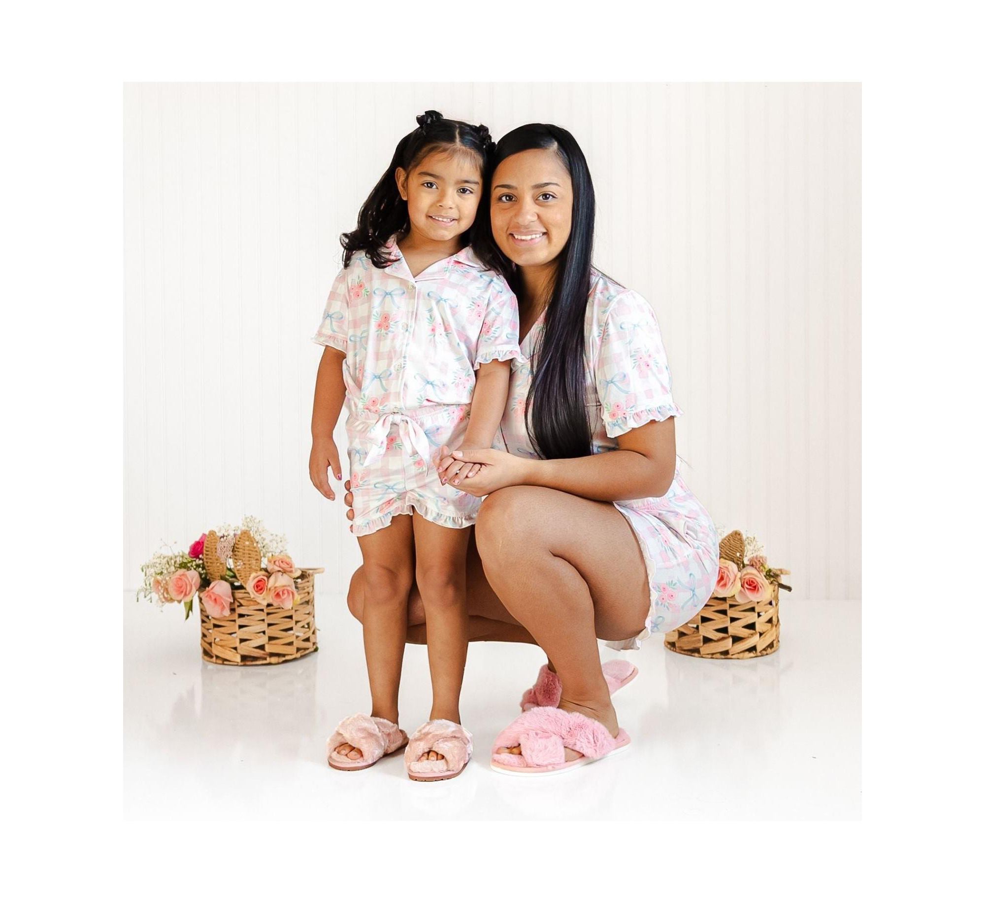 Girls' Gingham Trellis Lounge Set - Little Kid, Big Kid — Image 4