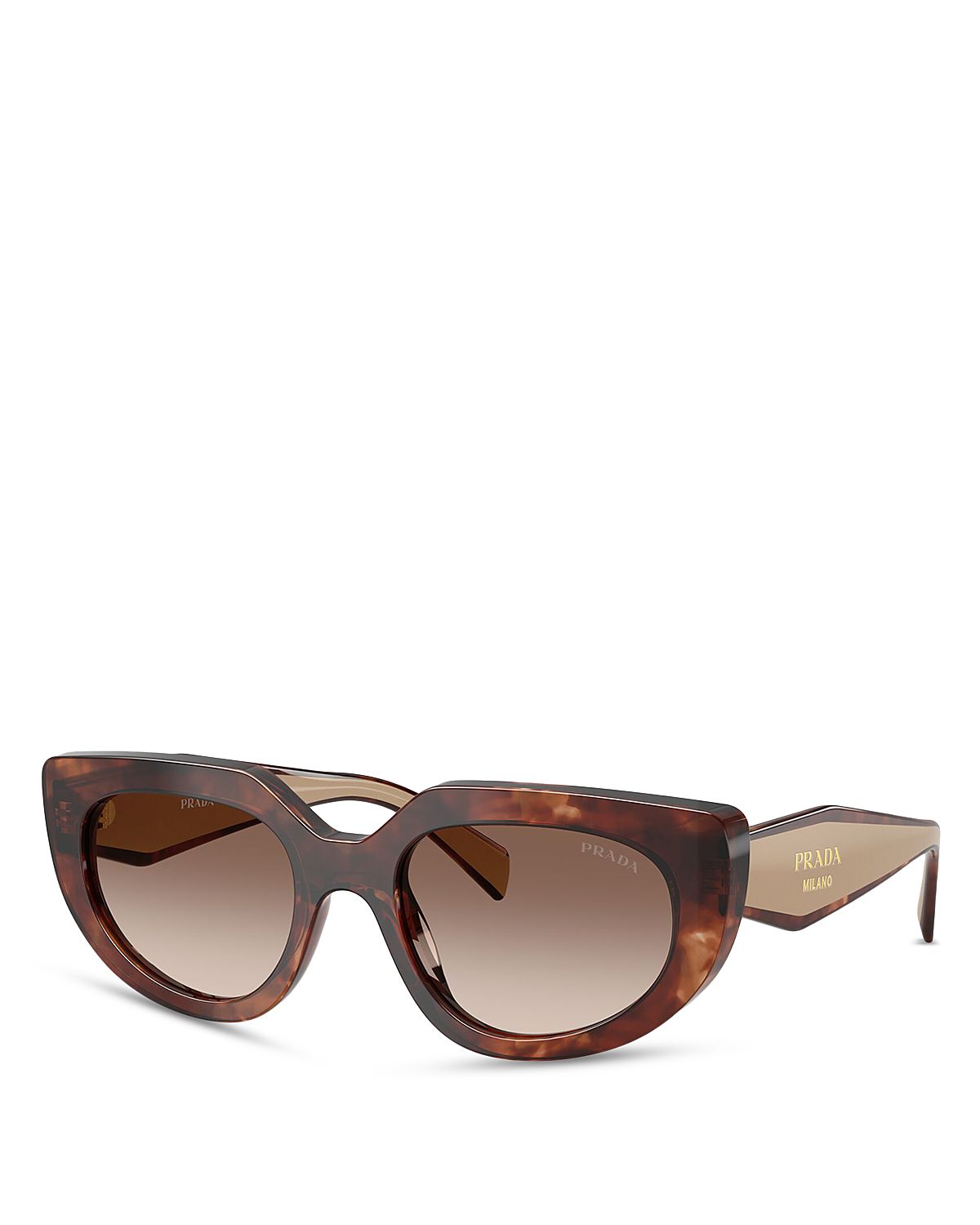 Prada Oval Sunglasses, 54mm