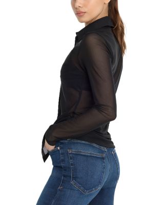 Mesh Button Up Top