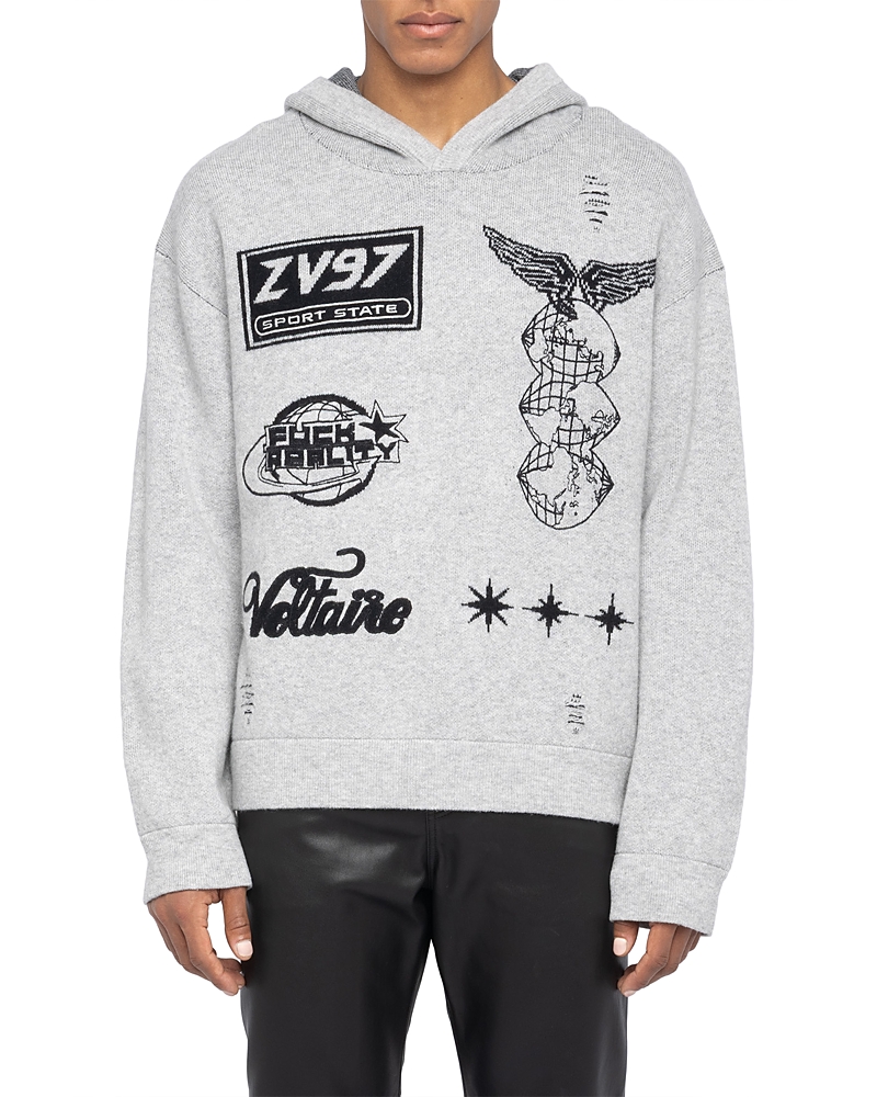 Zadig & Voltaire Malay Logo Graphic Hoodie