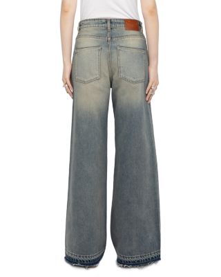 Eli High Rise Wide Leg Jeans in Light Blue 