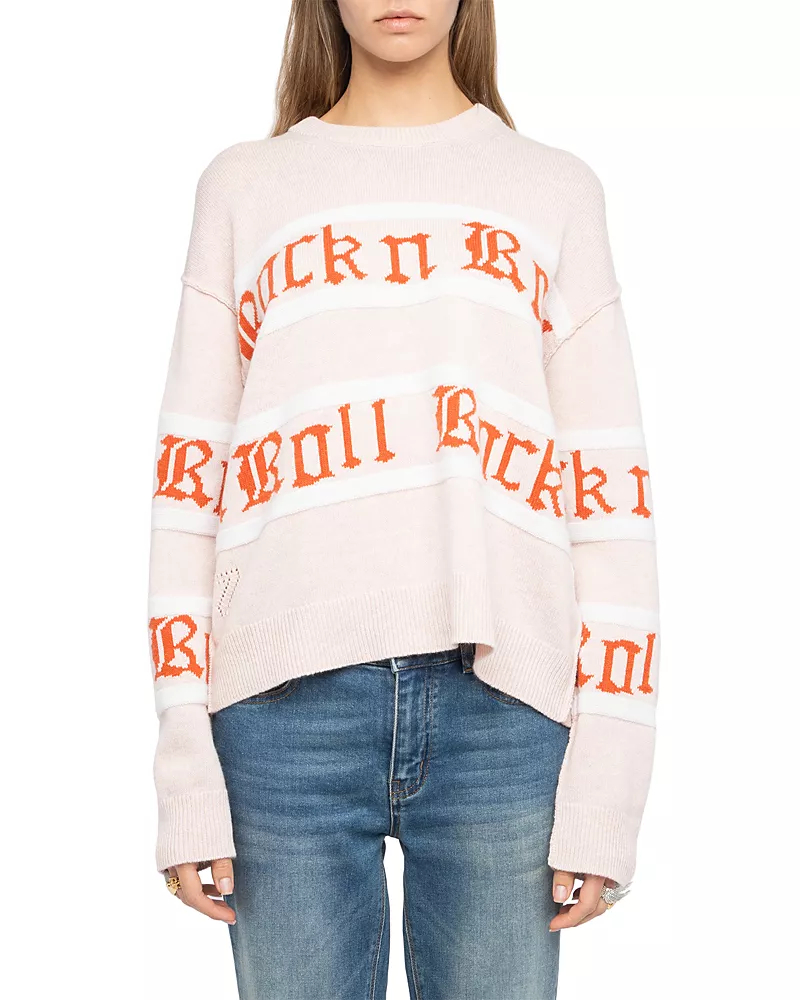 Zadig & Voltaire Markuz Wool-Blend Crewneck Sweater