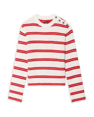 Spikyz Button Shoulder Sweater