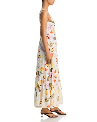 Printed Eyelet Maxi Dress - Exclusive