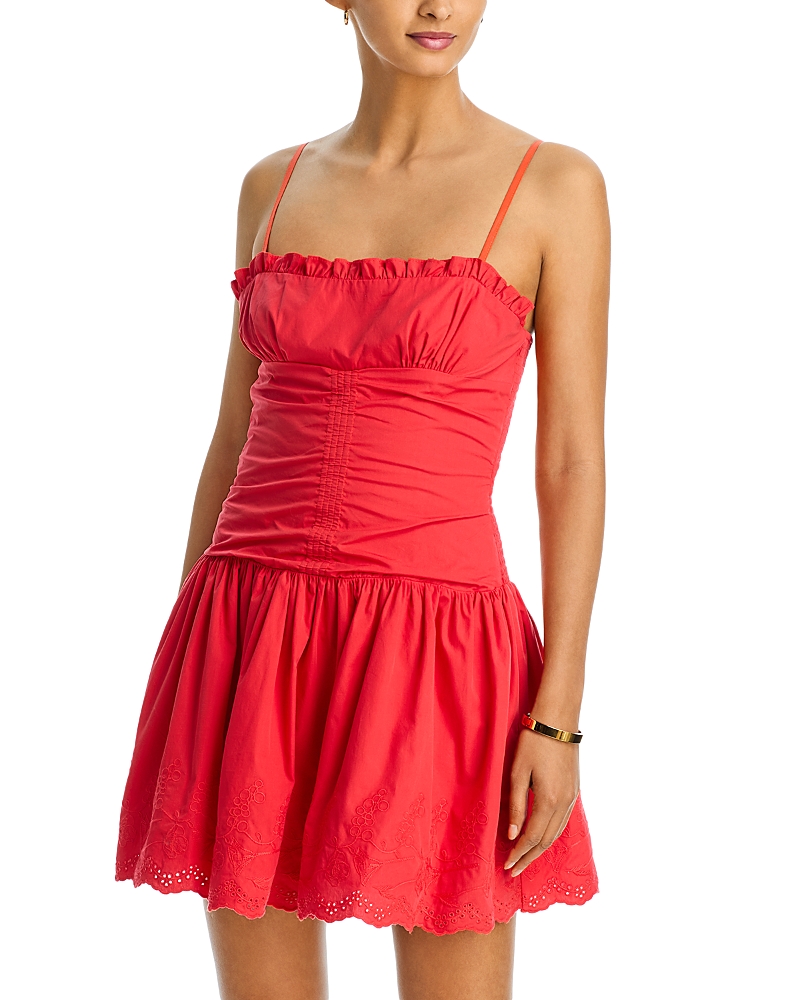 Aqua Poplin Mini Dress - Exclusive
