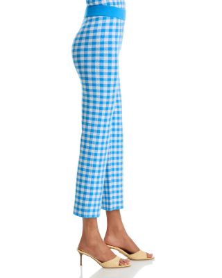 Blue Gingham Printed Top & Pants - Exclusive