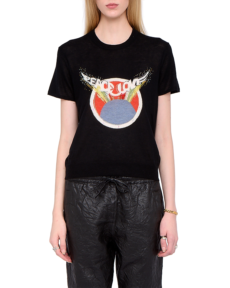 Zadig & Voltaire Idal Cashmere Intarsia Sweater