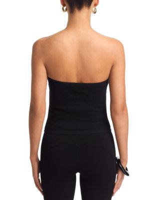 Placed Crochet Strapless Top - Exclusive