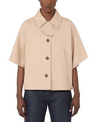 Mxapaggio Albino Cropped Cape Jacket